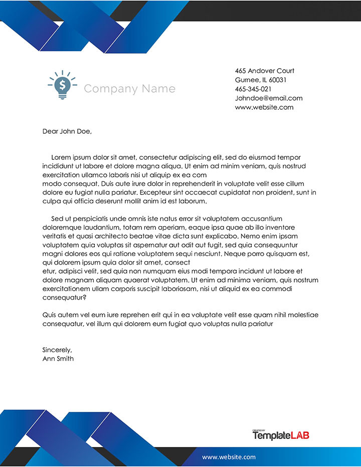 Free Company Letterhead Template in Word Image 5