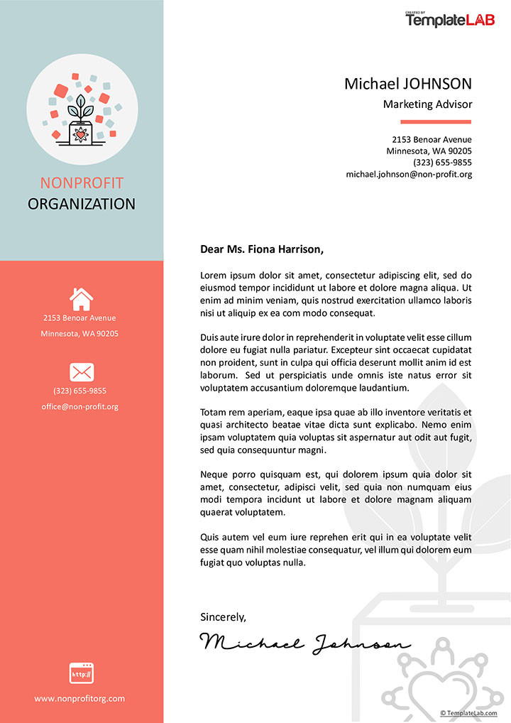 Free Non-profit Letterhead Template in Word Image 11