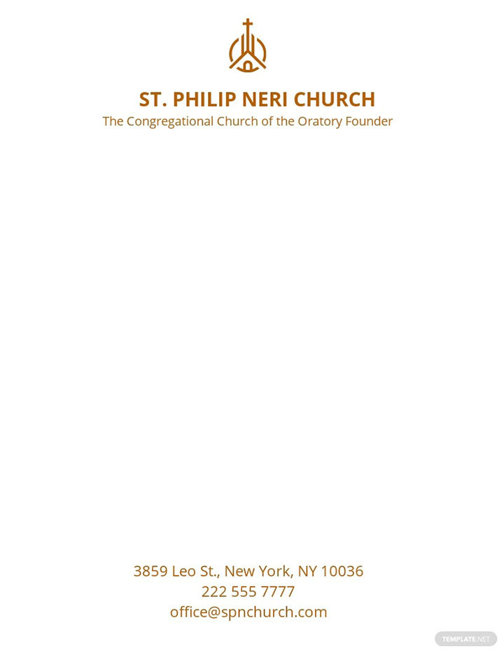 Free Church Letterhead Design Template in Word Image 19