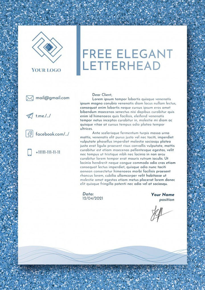 Elegant Letterhead – free Google Docs template Image 26