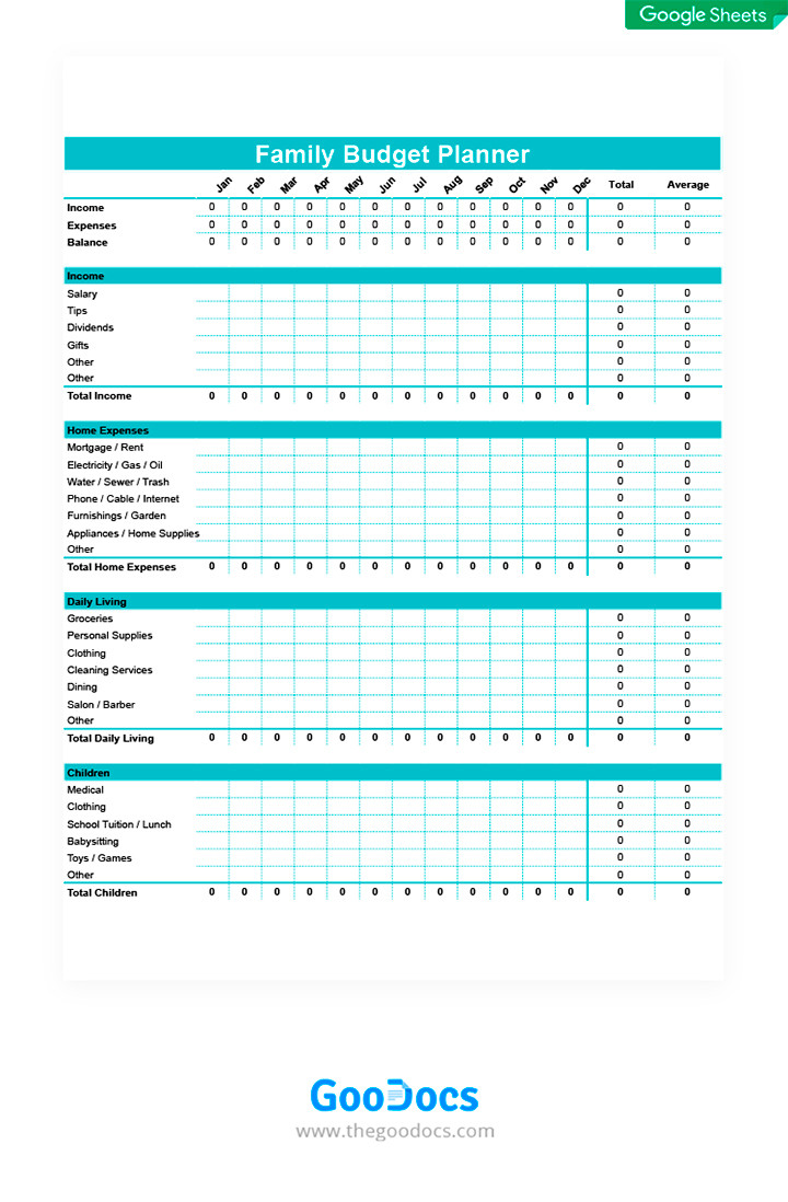 30+ Free Google Sheets Budget Templates | 4Templates.com