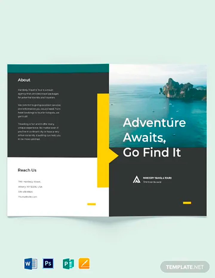 Image 2 for Google Docs Travel Brochure Template