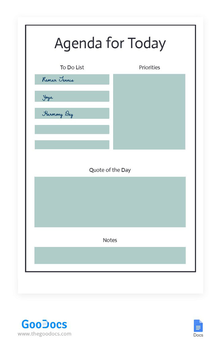 27+ Free Google Docs Agenda Templates