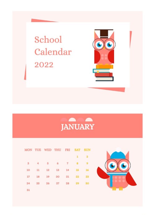 30+ Beautiful Calendar Templates in Google Docs | 4Templates.com