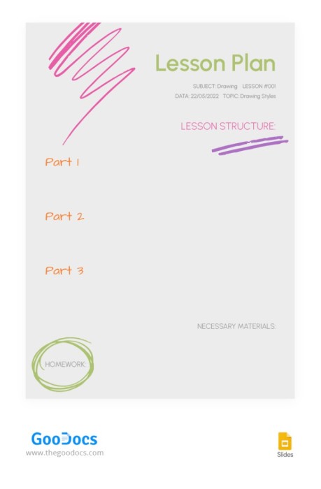 Basic Drawing Lesson Plan — Free Google Slides Template Image 25