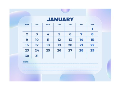 30+ Beautiful Calendar Templates in Google Docs | 4Templates.com