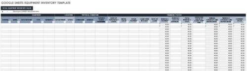 Free Google Sheets Equipment Inventory Template Image 19