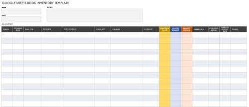 Free Google Sheets Book Inventory Template Image 20