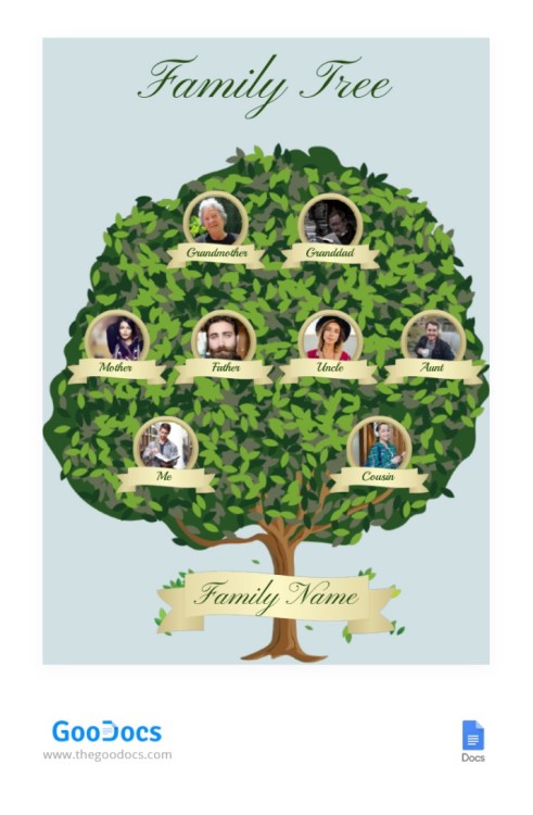 30+ Beautiful Family Tree Templates in Google Docs| 4Templates.com