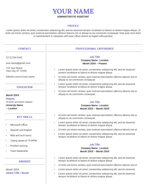 30 Free Editable Google Docs CV and Resume Templates for Teachers and ...
