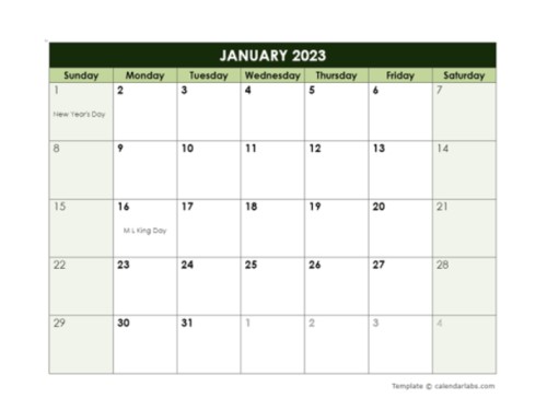 30+ Beautiful Calendar Templates in Google Docs | 4Templates.com