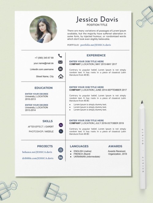 30 Free Editable Google Docs CV and Resume Templates for Teachers and ...