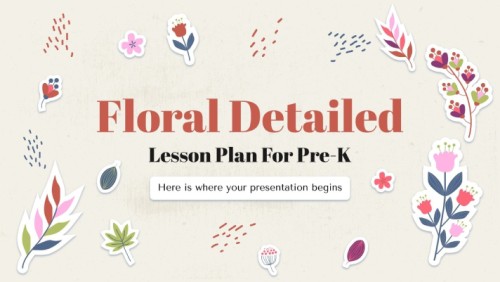 Floral Detailed Lesson Plan for Pre-K — Free Google Slides Template Image 11
