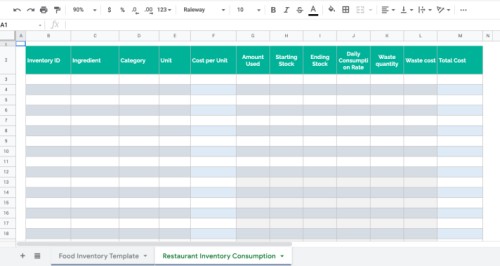 Free Restaurant Inventory Order Template in Google Sheets Image 22
